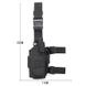 Кобура настегна Smartex 3P Tactical ST-063 black ST237 фото 2