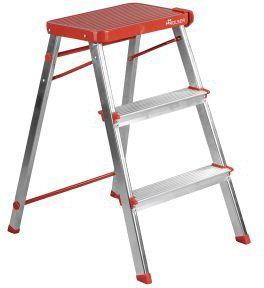 Драбина Rolser Taburete M/3 3 щаблі Rojo (MET3001-1009) 931178 фото