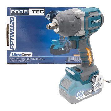 Акумуляторний гайковерт PROFI-TEC PPTW11020 UltraCore (без акумулятора та зарядного пристрою) 007176P фото