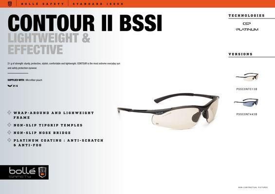 Окуляри тактичні Bolle Contour II BSSI Smoke - PSSCONT443 PSSCONT443 фото