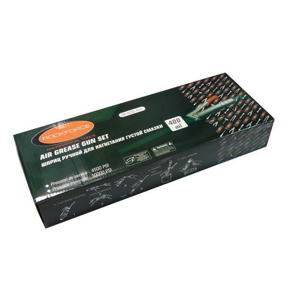 Шприц ручний для нагнітання густого мастила 400 мл ROCKFORCE RF-KCG-451 RF-KCG-451 26663(for) фото