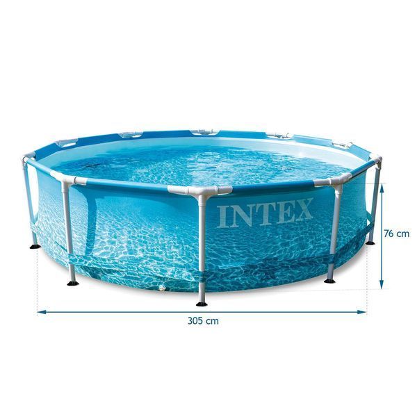 Басейн каркасний 16в1 INTEX 28208, 305 x 76 см + машина для створення бульбашок DM-28208-M фото
