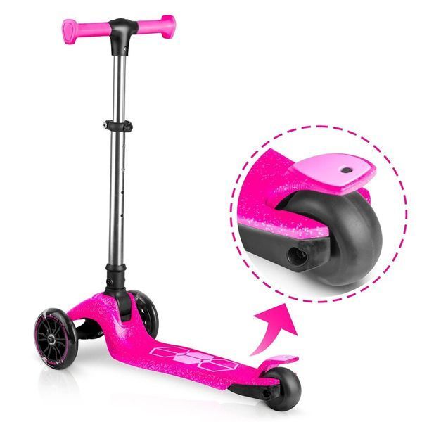 Дитячий самокат триколісний Ricokids Jelly рожевий 765901 фото