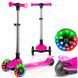 Дитячий самокат триколісний Ricokids Jelly рожевий 765901 фото 1