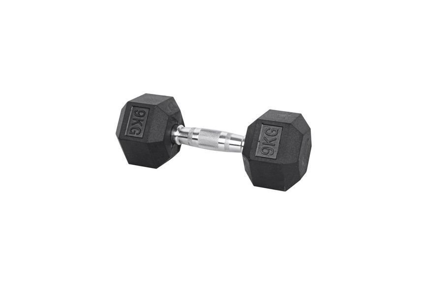 Гантель шестигранна inSPORTline Hexsteel 9 кг 1184 1184 фото