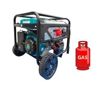 Генератор ГАЗ/бензиновий INVO H6250DТ-G 5.0/5.5 кВт, трифазний, з електрозапуском DD0004646 фото