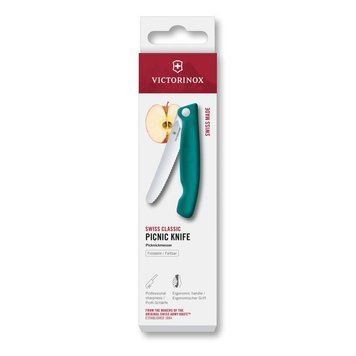 Складаний ніж для пікніка Victorinox Swiss Classic 11см хвил зел 6.7834.FC1 6.7834.FC1 фото