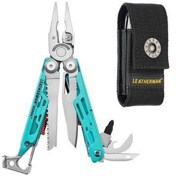 Мультитул Leatherman Signal Aqua Silver 833187 + безкоштовна доставка 833187 фото