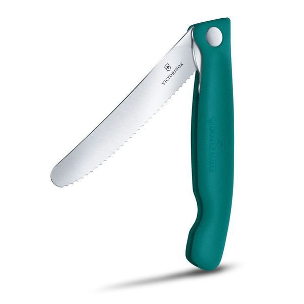 Складаний ніж для пікніка Victorinox Swiss Classic 11см хвил зел 6.7834.FC1 6.7834.FC1 фото