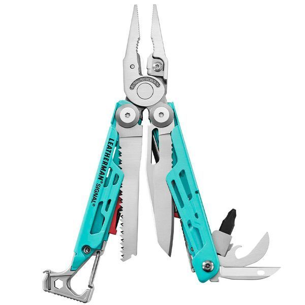 Мультитул Leatherman Signal Aqua Silver 833187 + безкоштовна доставка 833187 фото