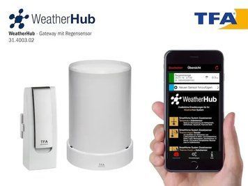 Измеритель уровня осадков для смартфонов TFA WeatherHub 31400302 31400302 фото