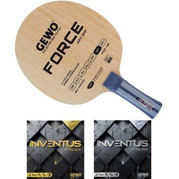 Ракетка для настільного тенісу Gewo Force ARC OFF, Inventus XT Pro 52.5 + 50.0, FL (1163700001) 931328 фото