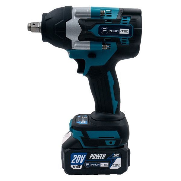 Аккумуляторный гайковерт PROFI-TEC DTW800BL POWERLine (2&times;PT2050MP (4.0 Ач), зарядное устройство) 006126P фото