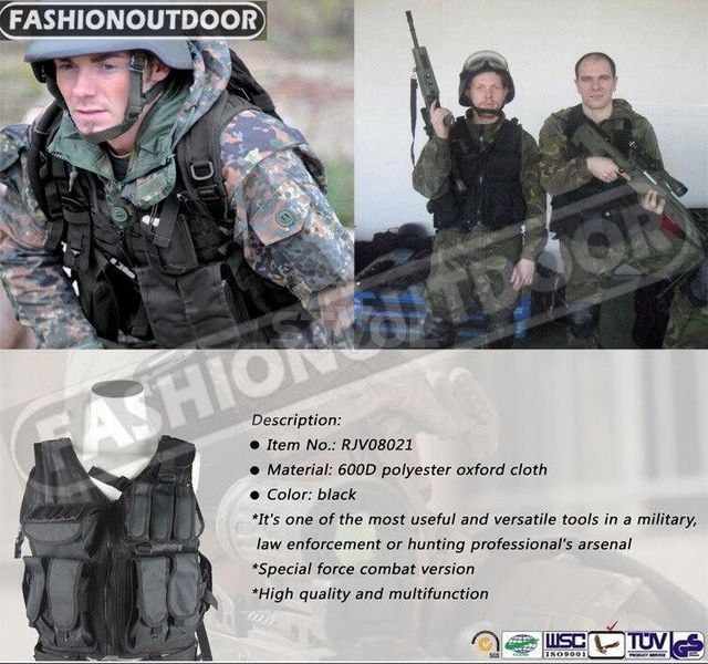 Розвантаження Fashion Outdoor Combat Vest Black RJV08021 фото