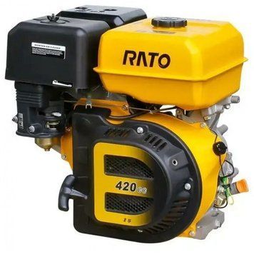 Двигатель Rato R420G (15 л.с., вал 25 мм, ручной запуск) R420G фото