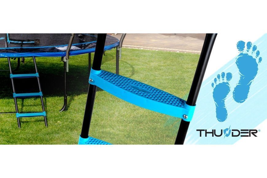 Батут THUNDER INSIDE ULTRA з внутрішньою сіткою 6 футів 185 см чорно-блакитний INSIDE-ULTRA-6FT-BLUE INSIDE-ULTRA-6FT-BLUE фото