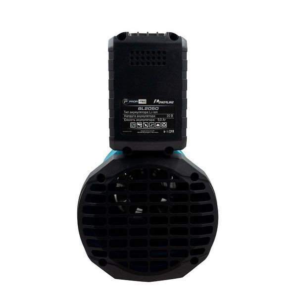 Акумуляторна повітродувка PROFI-TEC PLB5020BL POWERLine (1&times;PT2050HE (4.0 А&middot;год), зарядний пристрій) 006399P фото