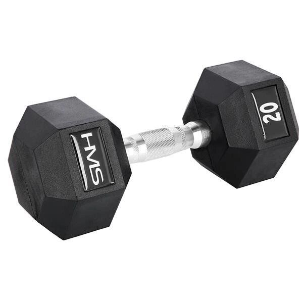 Гантель шестигранна HMS HEX PRO, 20 кг] на украинский язык будет: [Гантель шестигранна HMS HEX PRO, 20 кг 5907695518122 фото