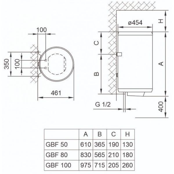 Бойлер Tiki GBF 50 UA 700096 700096 фото