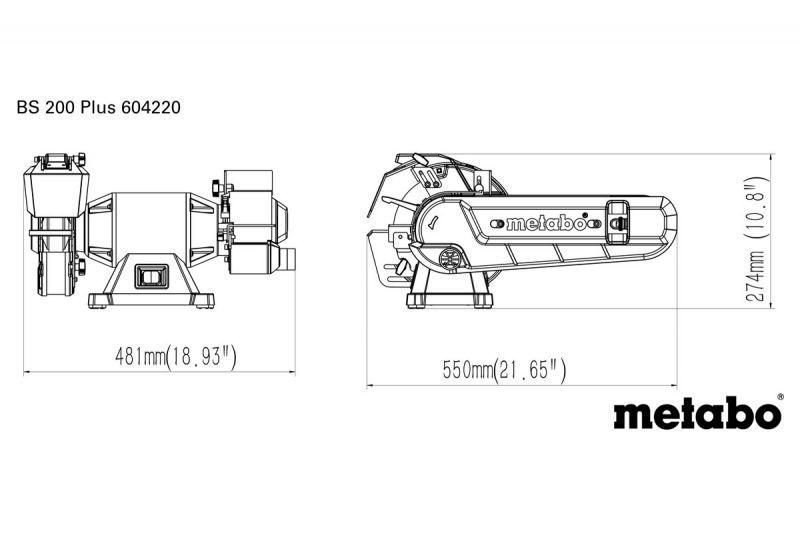 Комбинированное точило Metabo BS 200 Plus 604220000 604220000 фото