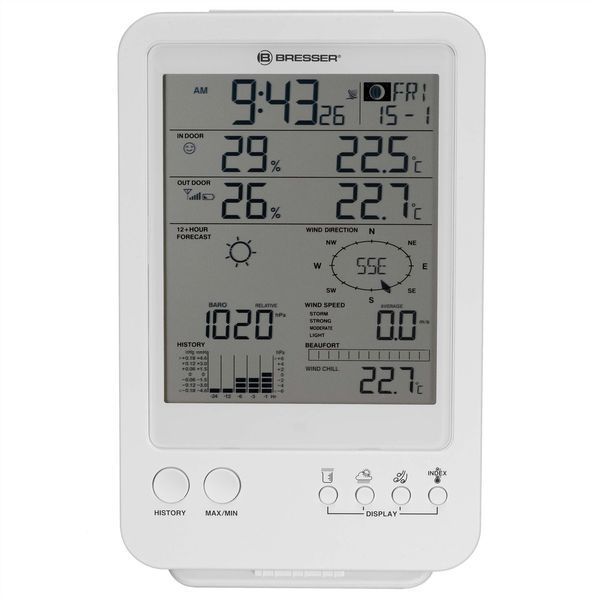 Метеостанція Bresser Weather Center 5-in-1 White (7002511) 925915 фото