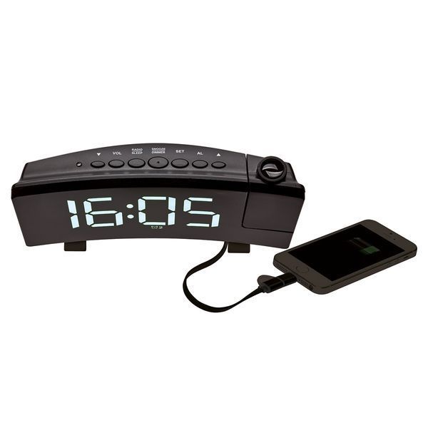 Проекційний годинник з FM-радіо та USB зарядкою TFA (60501502) 60501502 фото