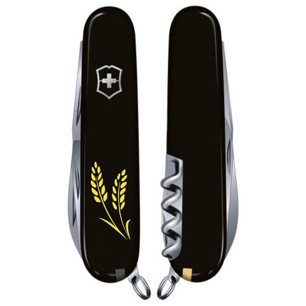 Складаний ніж Victorinox SPARTAN UKRAINE Колоски пшениці жовті. 1.3603.3_T1330u 1.3603.3_T1330u фото
