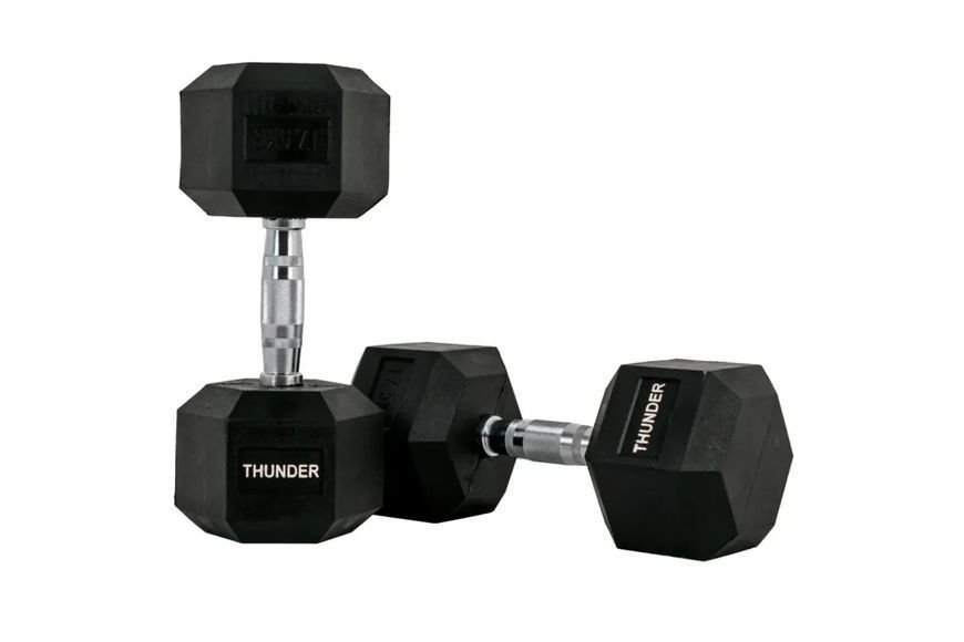Гантель шестигранна 17,5 кг THUNDER HEXAGONAL-DUMBBELLS-17,5K HEXAGONAL-DUMBBELLS-17,5K фото