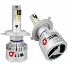 LED лампа Sigma A9 H4 H/L 45W CANBUS (кулер)