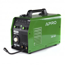 Зварювальний напівавтомат інверторний APRO MIG-160, 20-160А, ял.4 мм, пр.0.8-1мм 5 кг 2.5+1.5+3м 065272