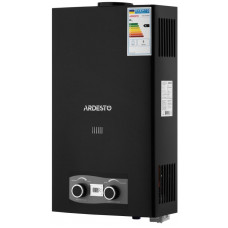 Газова колонка Ardesto X2, 10 л/хв., 20 кВт, розпалювання від батарейок, дисплей, чорний