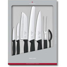 Набір кухонних ножів Victorinox SwissClassic, 7 шт., чорний