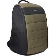 Рюкзак із відділенням для ноутбука 15 дюймів на 20 л POLICE SHROUD ANTI-THEFT BACKPACK чорний/зелений