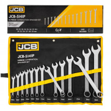 Набір ключів рожково-накидних JCB Tools в чохлі, (10-32мм), 14од. JCB-5141P