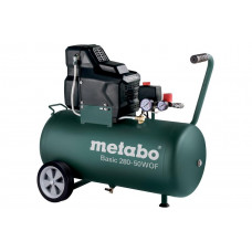 Безмасляний компрессор Metabo Basic 280-50 W OF (Безкоштовна доставка)