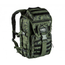 Рюкзак Neo Tools CAMO, туристичний, камуфляжний, 30л, 22 кишені, посилений, поліестер 600D, 50х29. 5х19 см