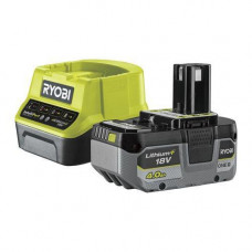 Набір акумулятор + зарядний пристрій RYOBI ONE + RC18120-140X, 18V, 4Aг Lithium+