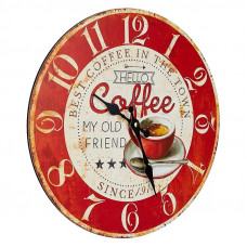 Годинник настінний TFA Vintage, дизайн Coffee, d = 337x41 мм (60304512)