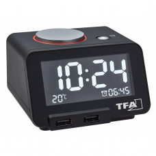 Настільний годинник з USB заряджання TFA “HOMTIME” (60201701)