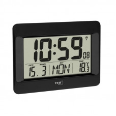 Годинник настінний цифровий TFA, термометр, 215x26x160 мм (60451901)