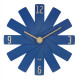 Годинник настінний TFA дизайнерський у наборі, безшумний механізм «Sweep», синій, 400x37x400 мм. 60302006