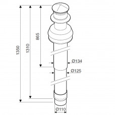 Коаксіальний вертикальний комплект Bosch AZ 404 7716050080