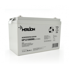 Акумуляторна батарея MERLION AGM GP121000M8 12 V 100 Ah ( 329 x 172 x 218 ) White Q1