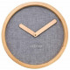 Настінний годинник NeXtime Calm Grey 30см (3155GS)