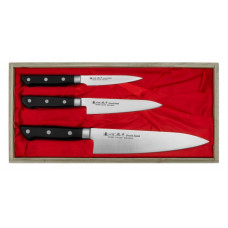 Набір із 3-х кухонних ножів у подарунковій коробці Satake Satoru (HG8364)