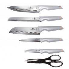 Набір із 6 кухонних ножів і підставки Berlinger Haus Moonlight Edition (BH-2795)