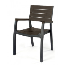 Стілець пластиковий Keter Harmony armchair, сіро-коричневий